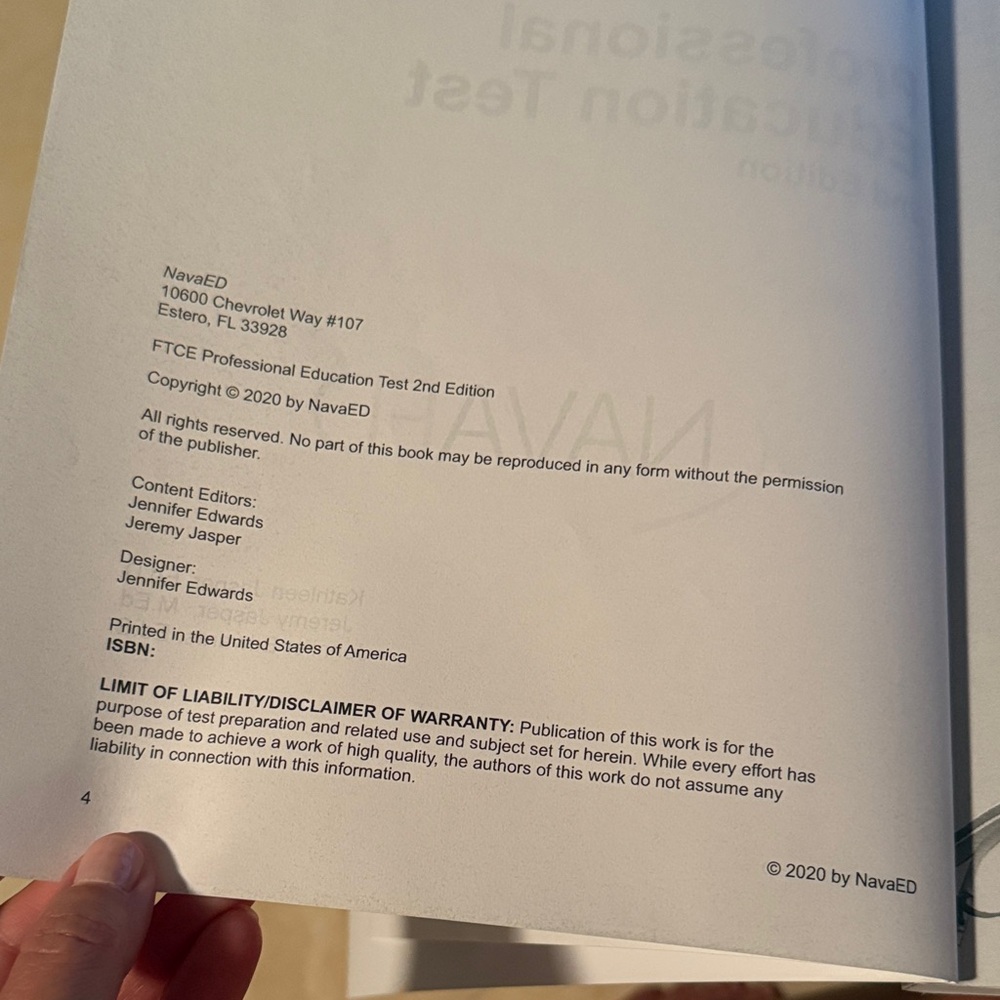 FTCE Professional Education Test Prep Book - Blue - Picture 3 of 6